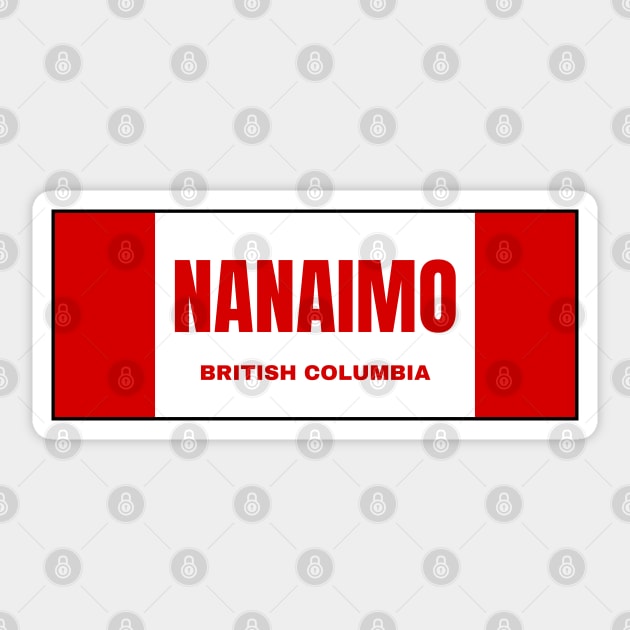 Nanaimo City in Canadian Flag Colors Sticker by aybe7elf